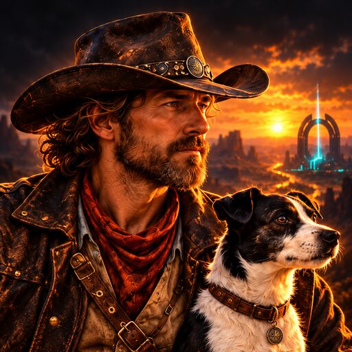 Crypto Cowboy and Buddy portrait